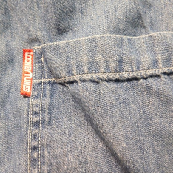 Bugs Bunny Looney Tunes Denim Shirt - Picture 4 of 6